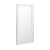 Glinda - Modern Pearl White Floor Mirror / VGHB429G2-WHT
