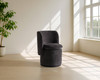 Norris - Modern Dark Grey Fabric Swivel Dining Chair / VGKK-KF.Y2138-DGRY