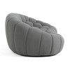 Yolonda - Modern Curved Light Grey Fabric Loveseat / VGEV2126C-LOVE-C-07