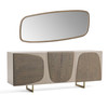 Wynetta - Modern Grey Ash Buffet Mirror / VGCSMIR-23001