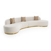 Frontier - Glam Beige Fabric Curved Sectional Sofa with Beige Pillows / VGOD-ZW-943-BGE2-SECT