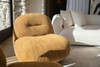 Renee - Modern Mustard Fabric Swivel Accent Chair / VGKK-KF.A1157-MUST