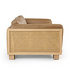 Danson - Modern Tan Leather + Wicker Sofa / VGKK-KF.8036-SOFA-SAND