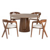 Weiss - Mid-Century Modern Walnut Round Dining Table / VGMAMIT-5346