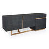 Tasha - Modern Black Ash + Brushed Gold Buffet / VGVCG2308-BUF