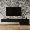 Tasha - Modern Black Ash + Brushed Gold TV Stand / VGVCTV2308