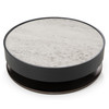Miranda - Modern Ceramic + Black Oak Round Coffee Table / VGHBN459E