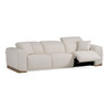 Hagerty - Modern Off-White Fabric Sofa With 2 Power Recliners / VGKV-KM.6035-OW