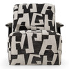 Leana - Modern Black & White Fabric Accent Chair / VGOD-ZW-23073-BLKWHT