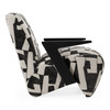 Leana - Modern Black & White Fabric Accent Chair / VGOD-ZW-23073-BLKWHT