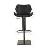 Jaffee - Industrial Black Eco-Leather Bar Stool / VGHR5404GB-BLK