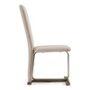 Tasha - Modern Light Beige Grey Velvet + Brushed Brass Dining Chair (Set of 2) / VGVC-B2133-LTGRY