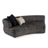 Lakota - Modern Dark Grey Fabric Curved Sectional Sofa / VGOD-ZW-23044-DKGRY