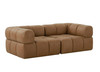 Everest - Modern Brown Leather Modular Corner Sectional Seat / VGOD-ZW-23118-CNR