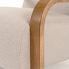 Sada - Mid-Century Modern Beige Linen + Chestnut Accent Chair / VGRH-RHS-AZHT04