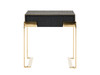 Rothsay - Modern Wenge + Gold Nightstand / VGVC-N096A