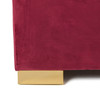 Queen Modrest Janet - Modern Red Velvet + Gold Bed / VGVC-BD1820-BED-Q
