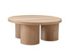 Babson - Modern Natural Oak Round Coffee Table / VGMF-V7152-NAT