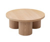Babson - Modern Natural Oak Round Coffee Table / VGMF-V7152-NAT