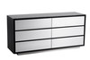 Concord - Modern Black Marble + Black Ash + Aluminum Dresser / VGVC-J2301-D
