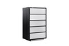 Concord - Modern Black Marble + Black Ash + Aluminum Chest / VGVC-J2301-5H