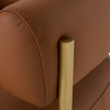 Ozona - Modern Rust Leather Accent Chair / VGHM-LL255-RUST