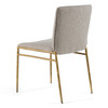 Atlanta - Modern Beige Fabric & Brass Dining Chair / VGMY-3739-BGE