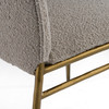 Atlanta - Modern Beige Fabric & Brass Dining Chair / VGMY-3739-BGE