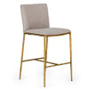 Atlanta - Modern Beige Fabric & Brass Counter Chair / VGMY-3739-26-BGE
