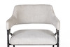 Ector - Modern Off-White Fabric + Forged Metal Accent Chair / VGMY-2915-OFF