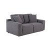 Gloria - Modern Grey Fabric Loveseat / VGSX-22052-LOVE-SILT