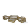 Ko Tao - Outdoor Beige + Wicker Sofa / VGATRASF-054-SOFA
