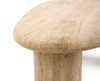 Gracemont - Modern Travertine Marble Freeform Coffee Table / VGBR-SBA-4962
