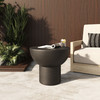 Fate - Modern Black Concrete End Table / VGGR-614055-BLK