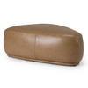 Kinsey - Modern Tan Leather Large River Rock Ottoman / VGKK-KF.D2015-L-SAND