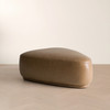 Kinsey - Modern Tan Leather Large River Rock Ottoman / VGKK-KF.D2015-L-SAND
