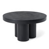 Bruni - Modern Black Concrete Coffee Table / VGGR-623840-BLK