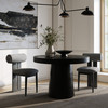 Desoto - Modern Black Concrete Round Dining Table / VGGR-630510-BLK