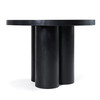 Bruni - Modern Black Concrete Round Dining Table / VGGR-623810-BLK