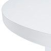 Bruni - Modern White Concrete Round Dining Table / VGGR-623810-WHT