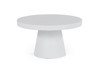 Desoto - Modern White Concrete Round Coffee Table / VGGR-696070-WHT