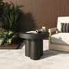 Bruni - Modern Black Concrete End Table / VGGR-623860-BLK