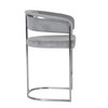 Sebastian - Modern Grey Fabric + Stainless Steel Counter Chair / VGGA-6251CH-C-GRY
