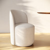 Correa - Modern White Fabric Swivel Dining Chair / VGKK-KF.Y1179-WHT