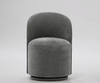 Correa - Modern Dove Grey Fabric Swivel Dining Chair / VGKK-KF.Y1179-DOVE