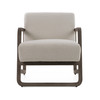 Wilber - Modern Off-White Fabric + Grey Wood Accent Chair / VGVC-S2305A-WHT