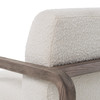 Wilber - Modern Off-White Fabric + Grey Wood Accent Chair / VGVC-S2305A-WHT