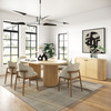 Jacobson - Modern Natural Acacia Oval Dining Table / VGWD-LYO-DT