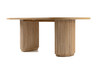 Jacobson - Modern Natural Acacia Oval Dining Table / VGWD-LYO-DT