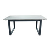 Suntide - Outdoor Grey Fabric + Grey Acacia + Beige Rattan Dining Set / VGAT-RADS-238